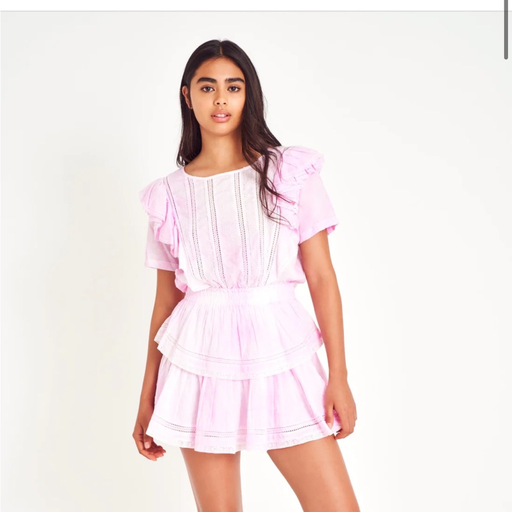 NWT LoveShackFancy Natasha Dress in Peony Pink
